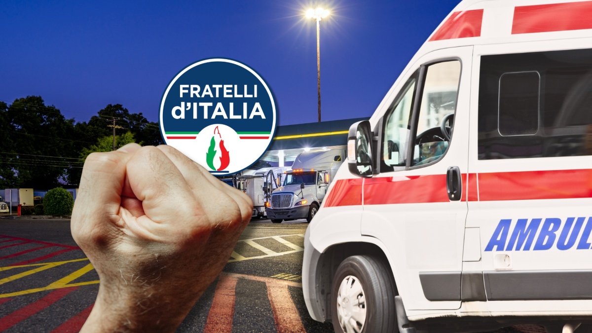 autogrill militante fratelli d'italia