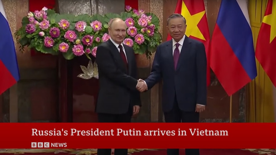 Putin Vietnam (BBC)