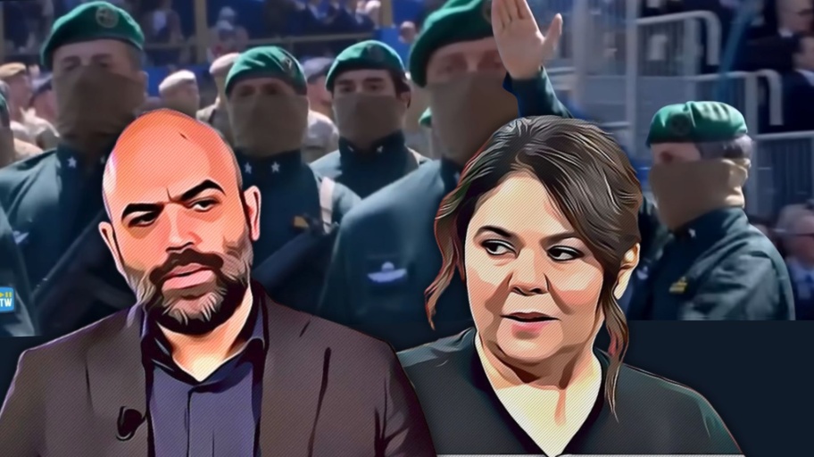 Saviano e Murgia parata 2 giugno Decima