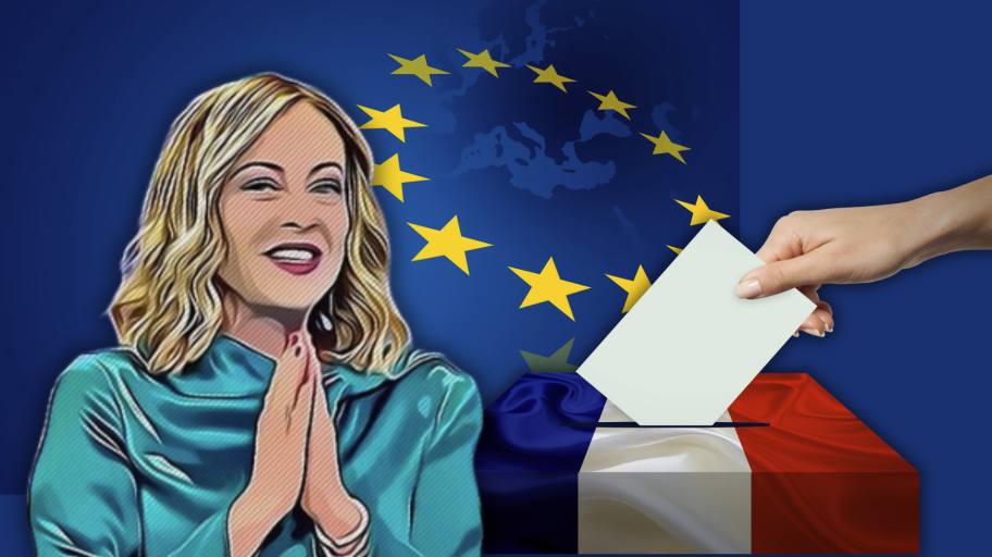 Giorgia Meloni e le elezioni in Francia
