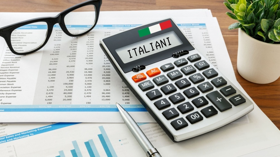 italiani investimenti, calcolatrice e conti