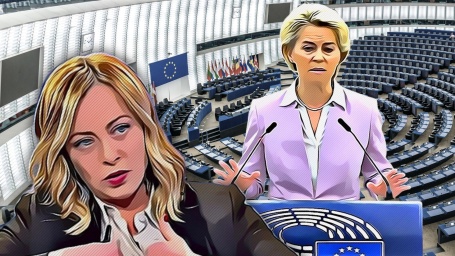 meloni ursula von der layen europarlamento