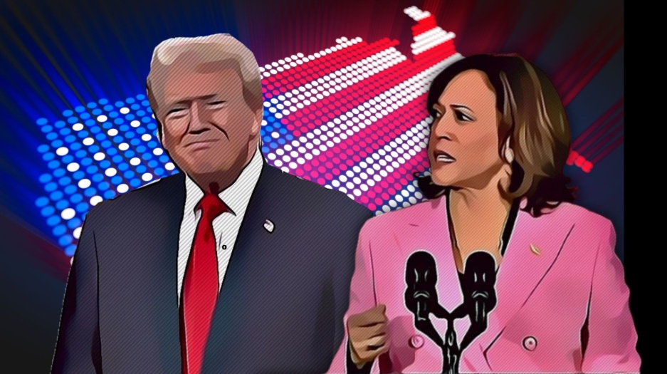 trump kamala harris voto usa