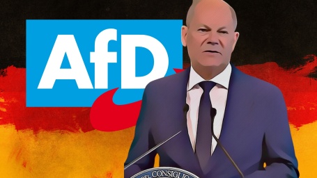 Olaf Scholz e Afd