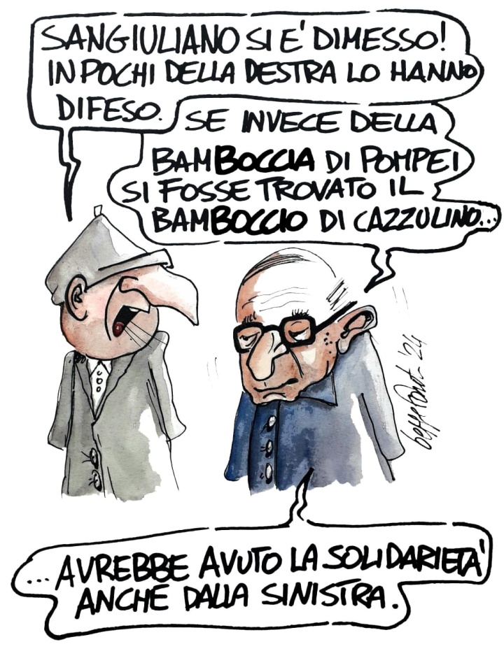 Sedute Satiriche di Beppe Fantin - Vignetta del 08/09/2024