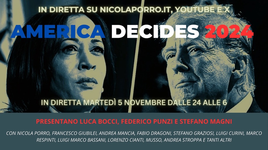 America 2024 banner diretta web presidenziali Usa