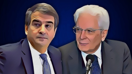 Raffaele Fitto e Sergio Mattarella