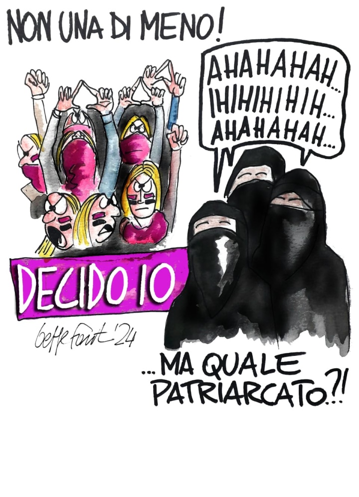 Sedute Satiriche di Beppe Fantin - Vignetta del 01/12/2024