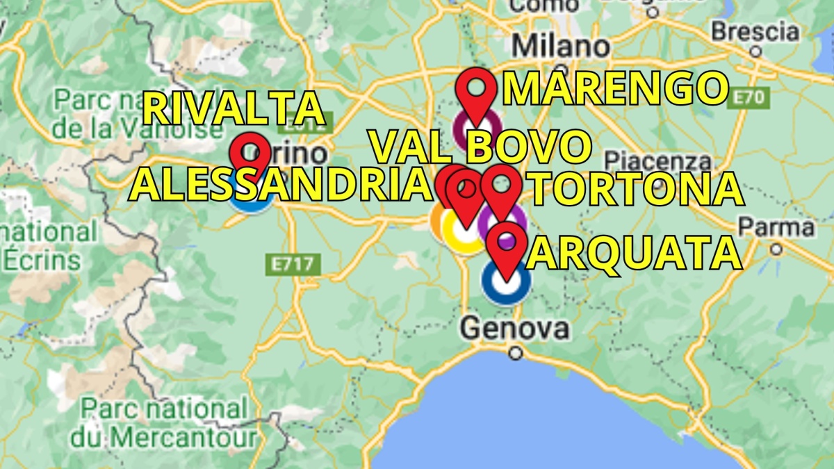 mappa alessandria