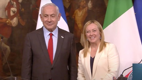 Meloni Netanyahu (Youtube Palazzo Chigi)