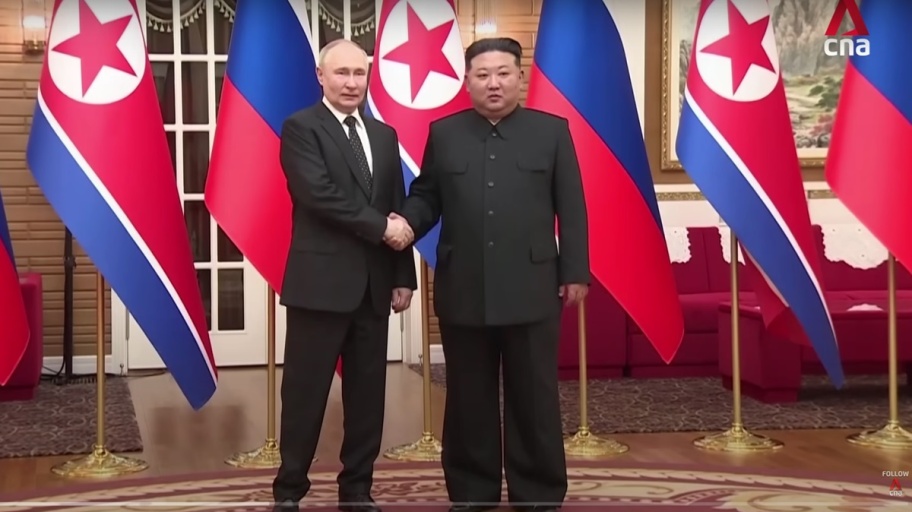 Putin Kim (CNA)