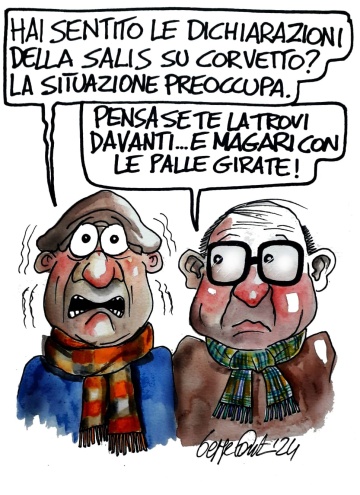 Sedute Satiriche di Beppe Fantin - Vignetta del 03/12/2024