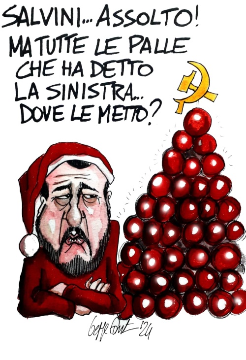 Sedute Satiriche di Beppe Fantin - Vignetta del 26/12/2024