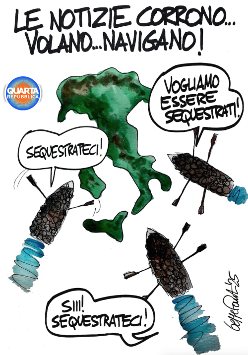 Sedute Satiriche di Beppe Fantin - Vignetta del 16/03/2025