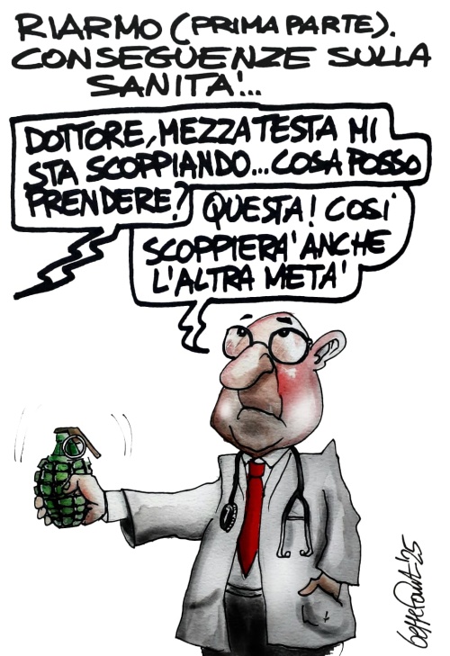 Sedute Satiriche di Beppe Fantin - Vignetta del 12/03/2025