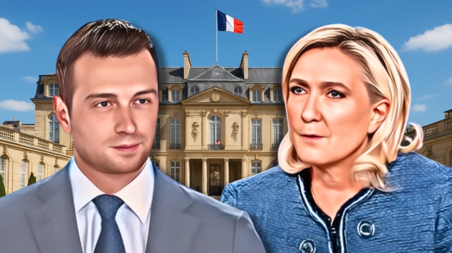 Jordan Bardella e Marine Le Pen