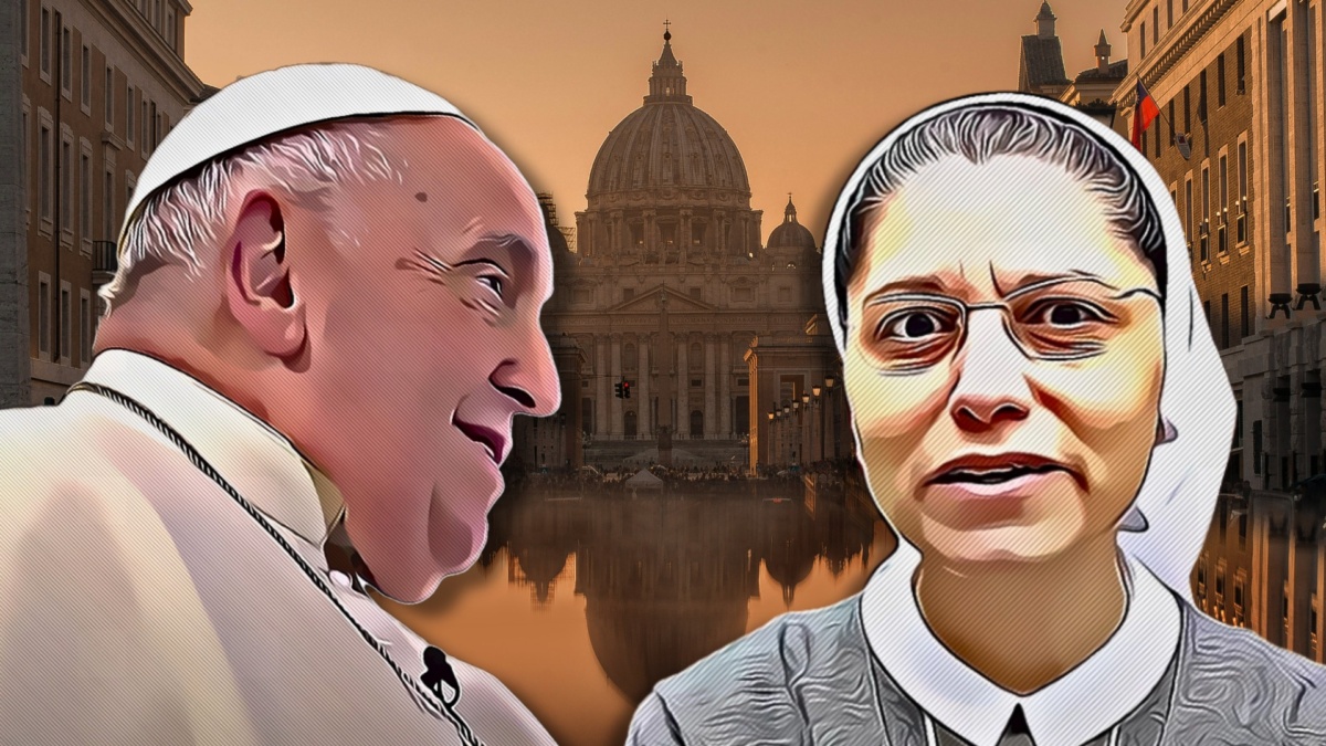 Papa Francesco Suor Monia