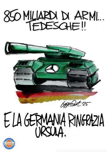 Sedute Satiriche di Beppe Fantin - Vignetta del 04/04/2025