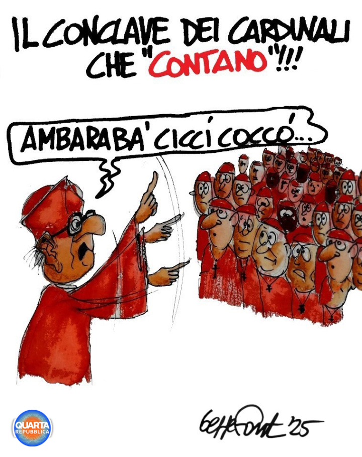 Sedute Satiriche di Beppe Fantin - Vignetta del 01/05/2025