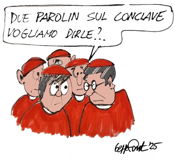 Sedute Satiriche di Beppe Fantin - Vignetta del 28/04/2025