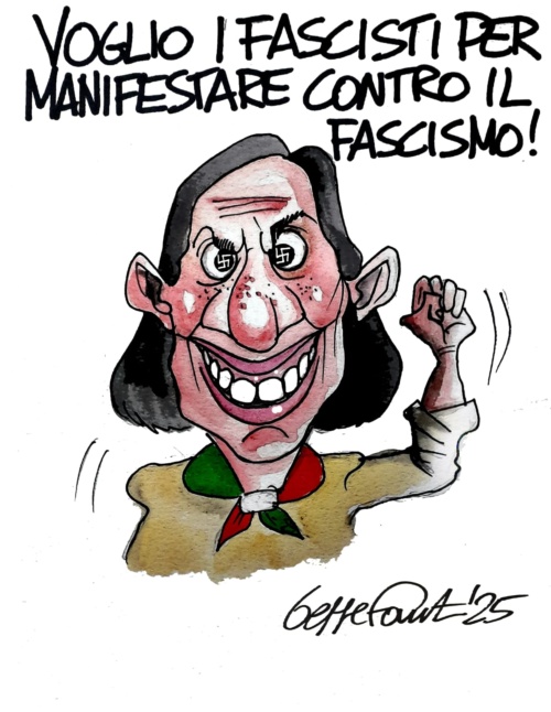 Sedute Satiriche di Beppe Fantin - Vignetta del 29/04/2025