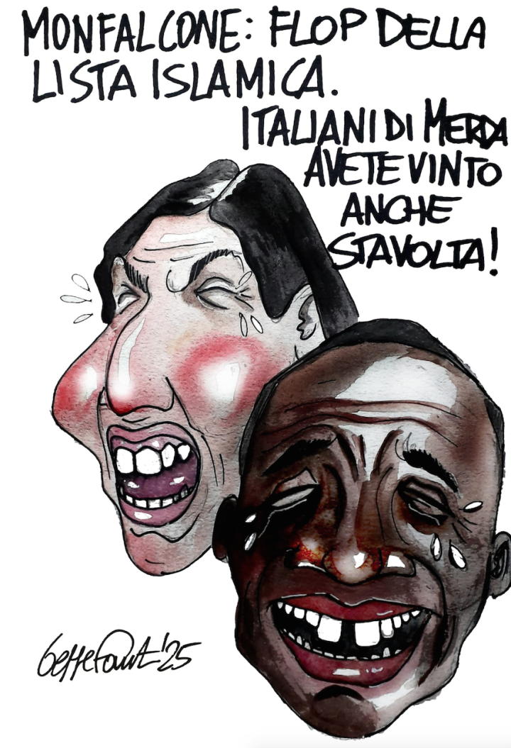 Sedute Satiriche di Beppe Fantin - Vignetta del 22/04/2025