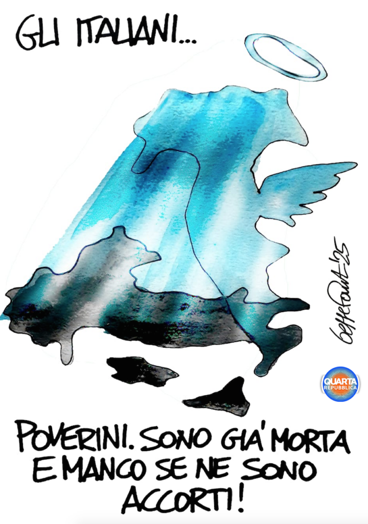 Sedute Satiriche di Beppe Fantin - Vignetta del 10/05/2025