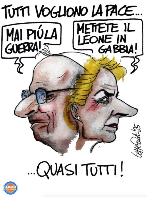 Sedute Satiriche di Beppe Fantin - Vignetta del 15/05/2025