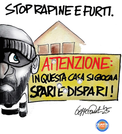Sedute Satiriche di Beppe Fantin - Vignetta del 24/05/2025