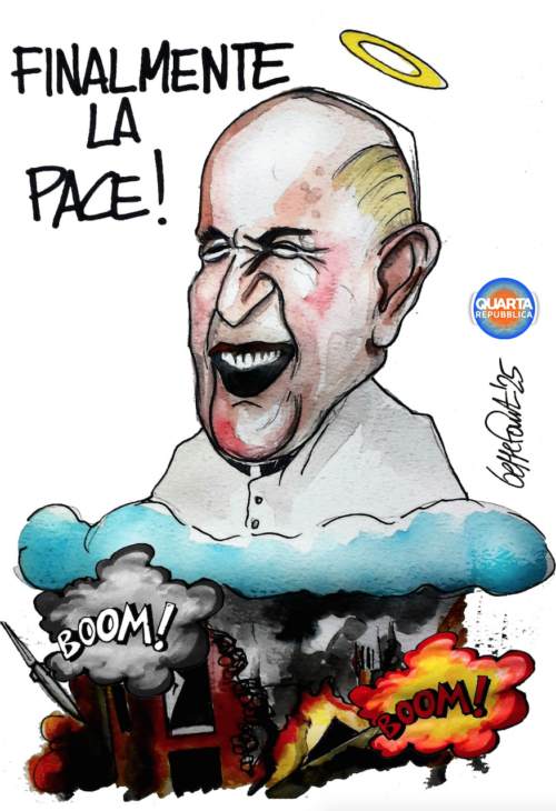 Sedute Satiriche di Beppe Fantin - Vignetta del 03/05/2025