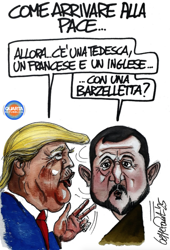 Sedute Satiriche di Beppe Fantin - Vignetta del 02/05/2025