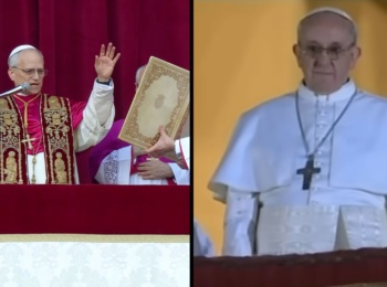 papa francesco e papa Leone XIV