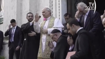 Papa Leone XIV Genazzano (TV2000)