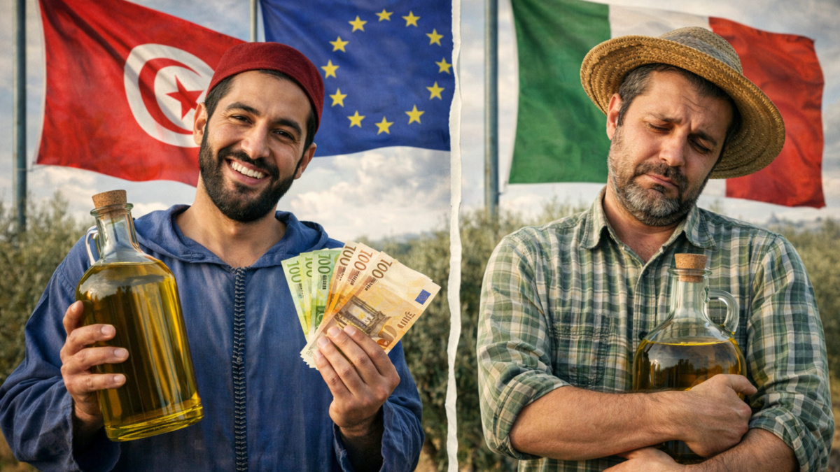 olio d'oliva tunisia italia