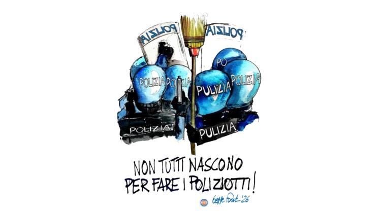 Polizia o Pulizia? - Vignetta del 25/02/2026