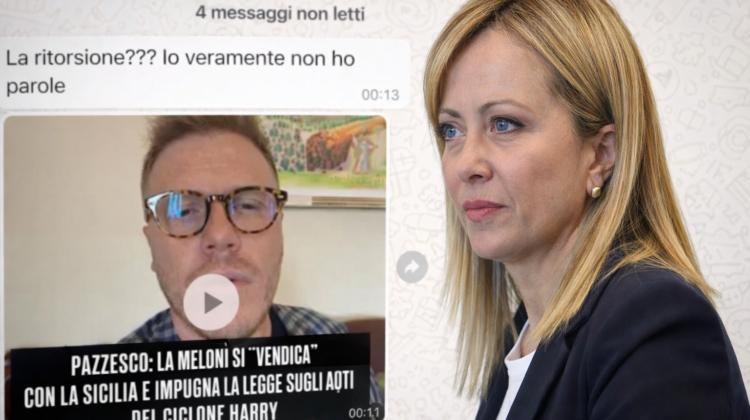“Che modo vergognoso…”. La furia di Meloni nell’sms (notturno) all’ex Iena