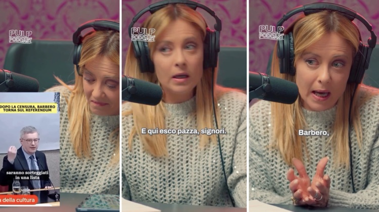 “E qui esco pazza!”. Meloni vede un video di Barbero e gli dà una lezione