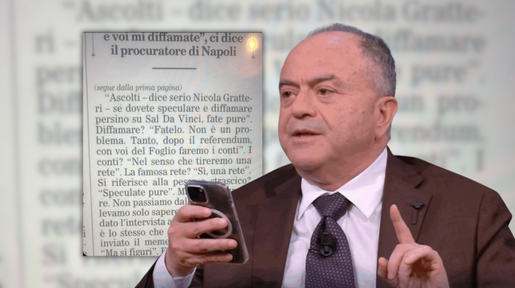“Con voi poi facciamo i conti…”. Gratteri choc: minaccia il Foglio