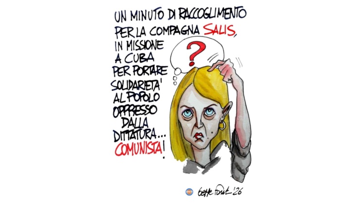 Salis in missione - Vignetta del 20/03/2026