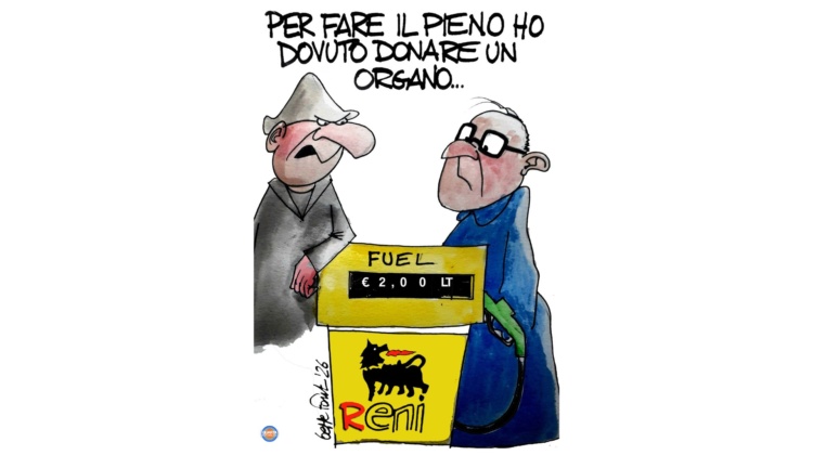 Gasolio, organi ben accetti - Vignetta del 21/03/2026