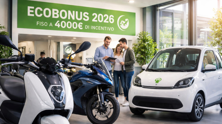 Ecobonus 2026: su moto, scooter e microcar incentivi fino a 4mila euro