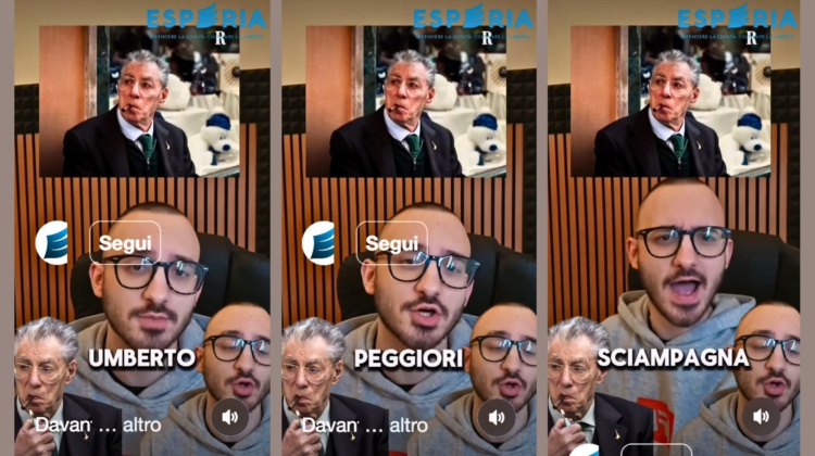“Offre Umberto, champagne!”. L’influencer esulta per la morte di Bossi