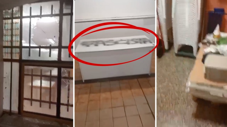 Raid vandalico al Circolo Meazza: devastata la sede prima di un evento per il Sì