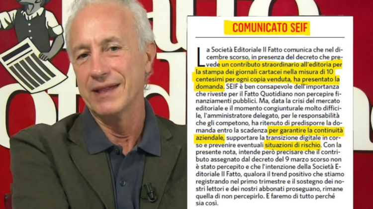 Tu quoque, Fatto? Se i Travaglio boys allungano la manina sui fondi pubblici