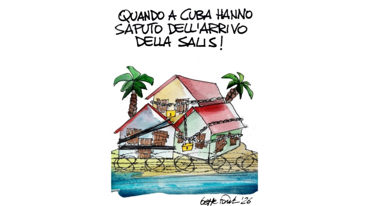 Allarme Salis a Cuba - Vignetta del 15/03/2026
