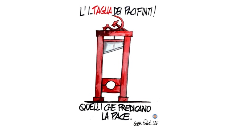 Pacifismo con la lama - Vignetta del 02/04/2026