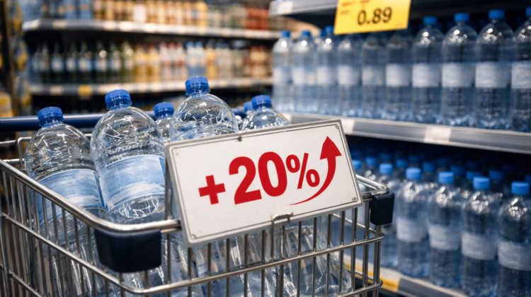 Acqua minerale: scattano i rincari per la guerra in Iran