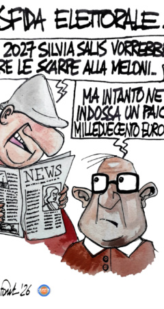 Sedute Satiriche di Beppe Fantin - Vignetta del 18/04/2026