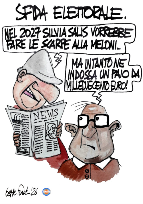Sedute Satiriche di Beppe Fantin - Vignetta del 18/04/2026