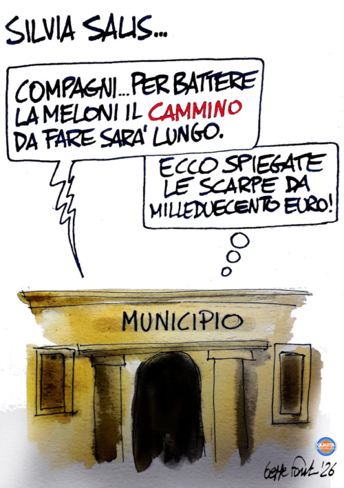 Sedute Satiriche di Beppe Fantin - Vignetta del 19/04/2026